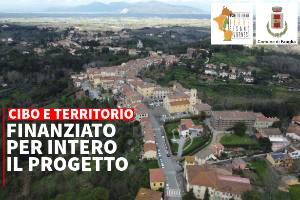 Fauglia e il territorio circostante in uno scatto dal drone Fauglia e il territorio circostante in uno scatto dal drone