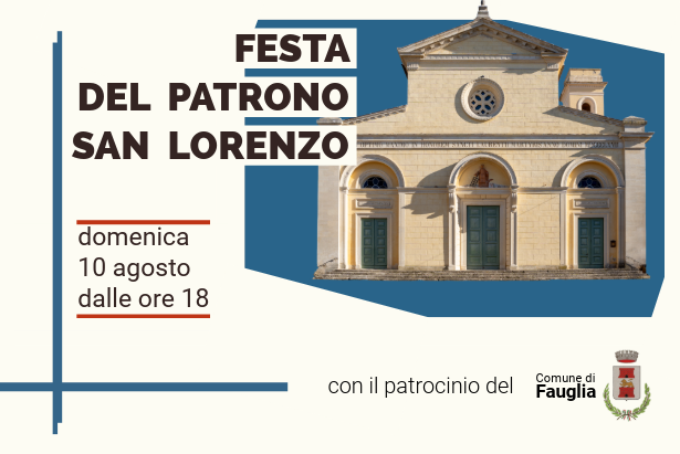 La grafica che illustra la festa del Patrono San Lorenzo