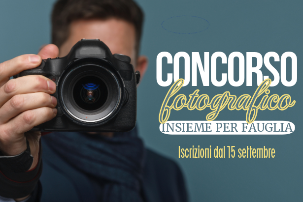 La grafica del concorso fotografico "Insieme per Fauglia"