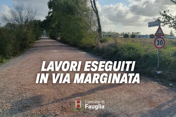 La fotografia di via Marginata dopo l'esecuzione dei lavori