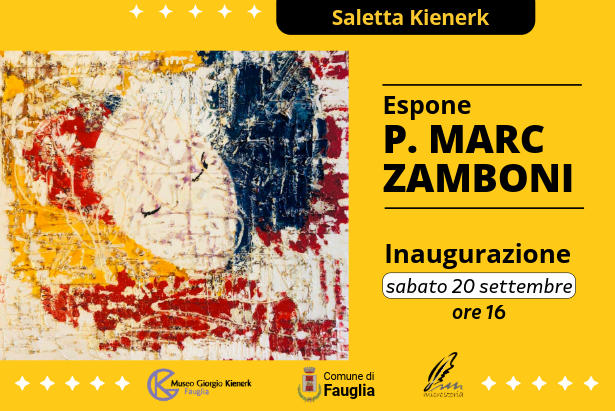 La grafica della mostra di P. Marc Zamboni in Saletta Kienerk