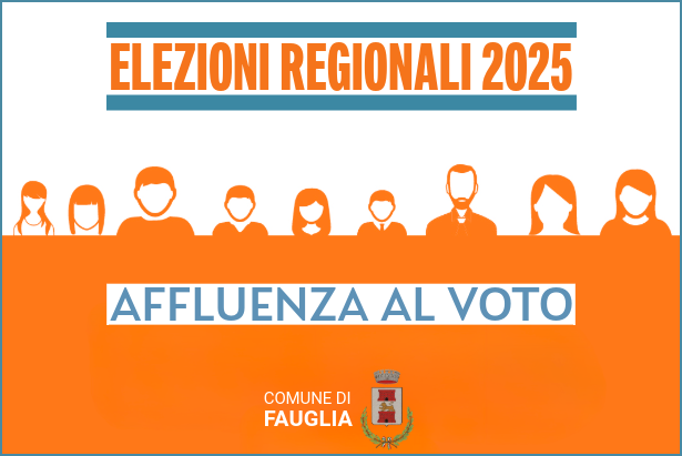 La grafica relativa all'affluenza al voto nei quattro seggi di Fauglia