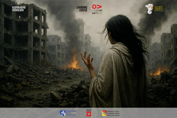 Il manifesto dello spettacolo "La guerra svelata di Cassandra"