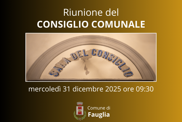 La grafica relativa alla convocazione del Consiglio Comunale