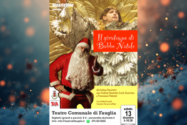 La locandina dello spettacolo "Il Giratempo di Babbo Natale"