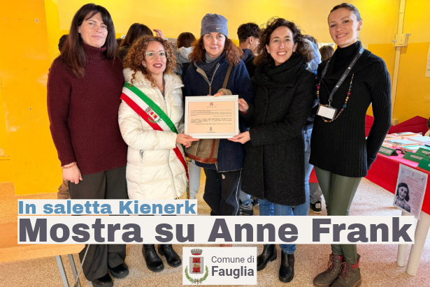 L'inaugurazione della mostra su Anne Frank con la consegna della lettera di Liliana Segre all'Ic Mariti