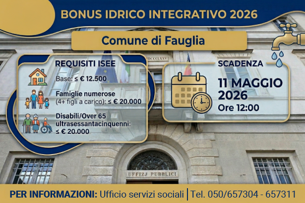 L'infografica sul bonus idrico 2026