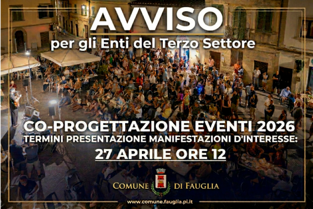 La grafica con cui si avvisa della manifestazione d'interesse