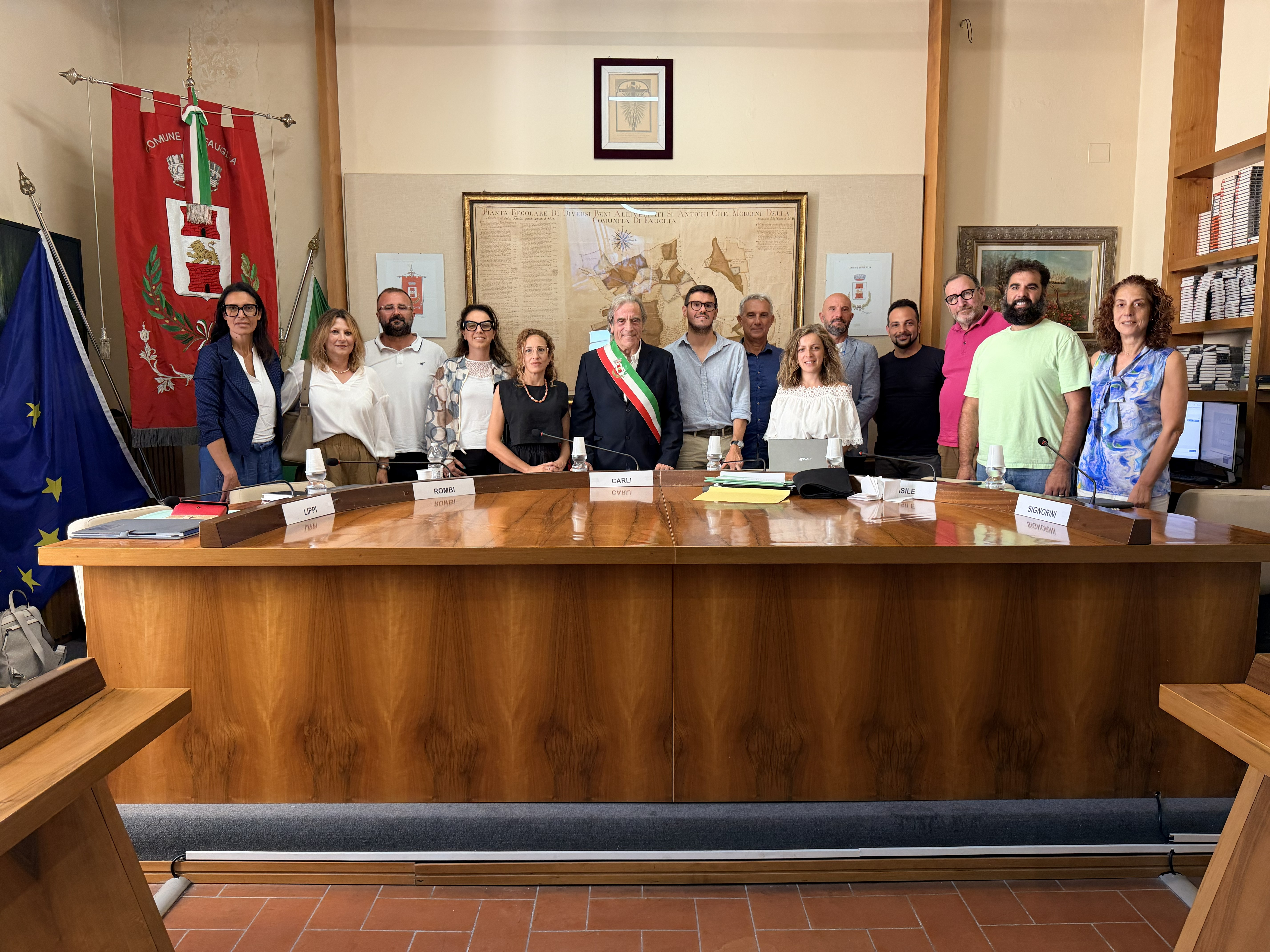 Foto di gruppo per i componenti del nuovo Consiglio Comunale