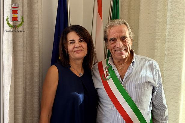 Ornella Breschi assieme al sindaco Carlo Carli