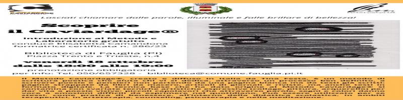 IN BIBLIOTECA 18 OTTOBRE ORE18 - SCOPRIRE IL METODO CAVIARDAGE