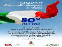 18 LUGLIO 2024 80^ ANNIVERSARIO DELLA LIBERAZIONE DI FAUGLIA (1944-2024)