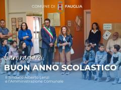 BUON ANNO SCOLASTICO A TUTTI ! IL SALUTO DEL SINDACO LENZI E DELL'ASSESSORA ROMBI